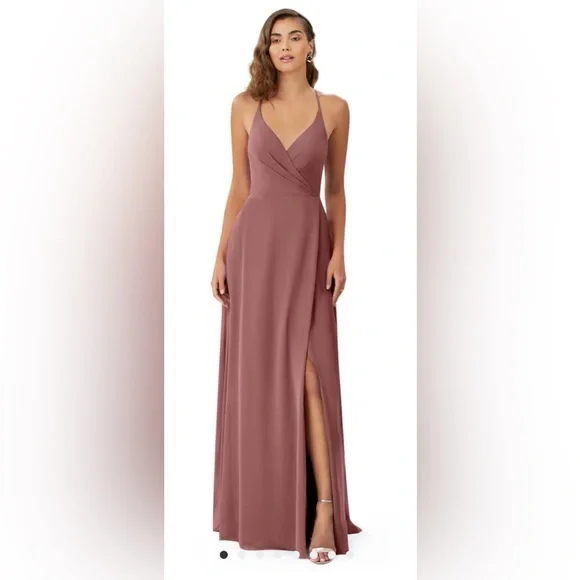 chadwicks bridesmaid dresses Sample Desert Rose Brooke Satin Dress main image 0